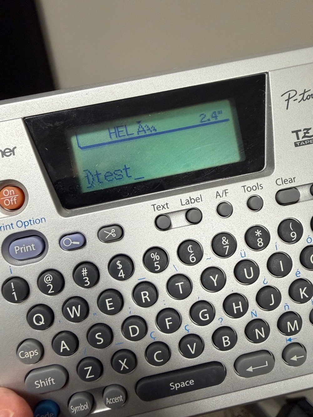 Brother P-touch PT-18R Label Maker in Gray and Blue - Picture 2 of 6